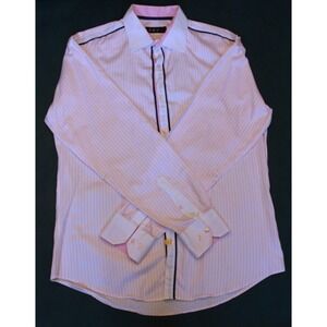 Envy Couture button down shirt club dress shirt mens large slim fit designer